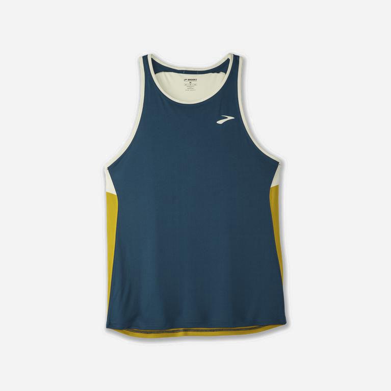 Brooks Atmosphere Hombre Camiseta Sin Mangas - Azules (3807YQIBE)